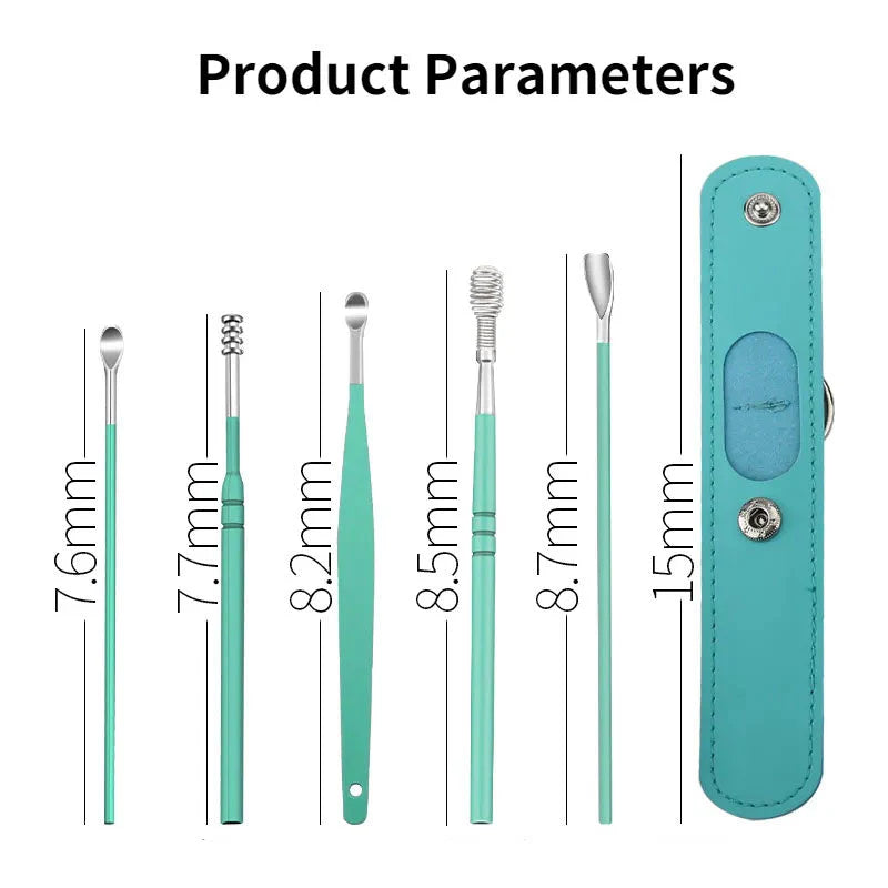 Ear Wax Cleaner Tool Kit β Set Of 6 Pieces